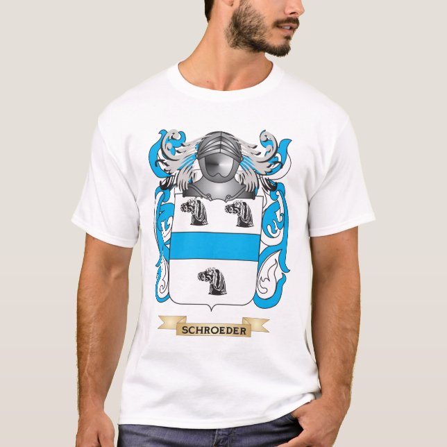 Schroeder Wappen (Familienwappen) T-Shirt (Vorderseite)