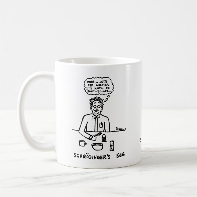 Schroedinger-Tasse Egg Kaffeetasse (Links)