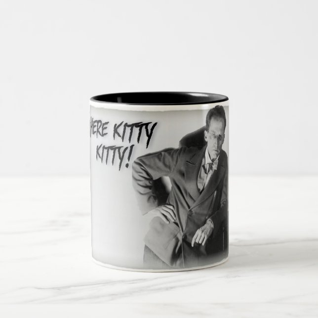 Schroedingers Katze Zweifarbige Tasse (Mittel)
