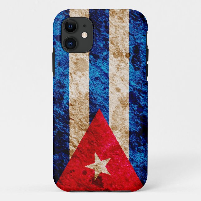 Schroffe kubanische Flagge Case-Mate iPhone Hülle (Rückseite)