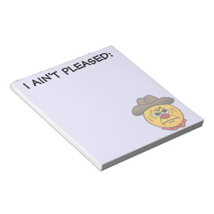 Schroffer Cowboy Grumpey Notizblock