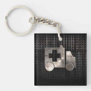 Schroffer Krankenwagen Schlüsselanhänger