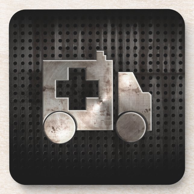 Schroffer Krankenwagen Untersetzer (Vorderseite)