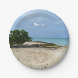 Schroffes Aruba Pappteller