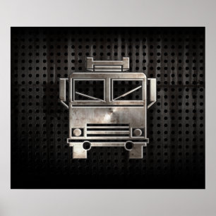 Schroffes Löschfahrzeug Poster