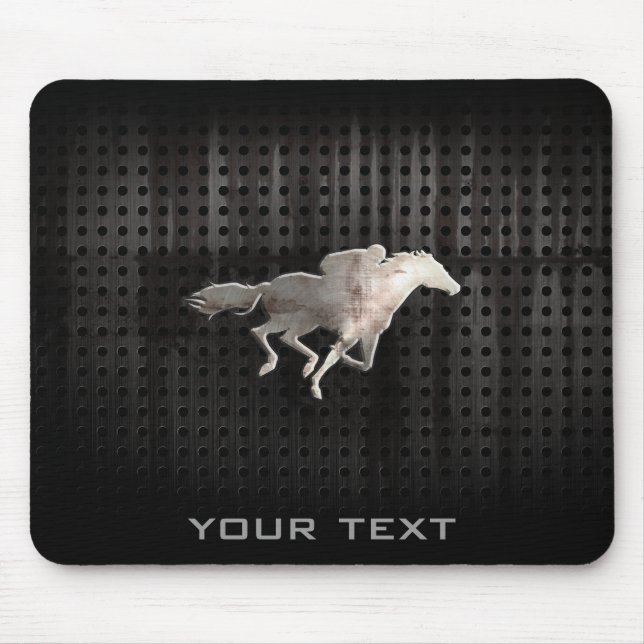 Schroffes Pferderennen Mousepad (Vorne)