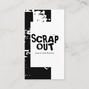 Schrottgarten, Schrott, Metall, Recycelnd Visitenkarte