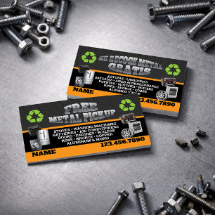 Schrottrecycling Englisch-Spanisch Visitenkarte
