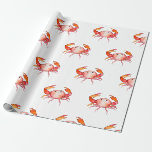 Schrulliges Krabben-Packpapier Geschenkpapier