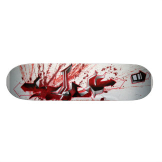 Schu Rot-Graffiti Skateboard