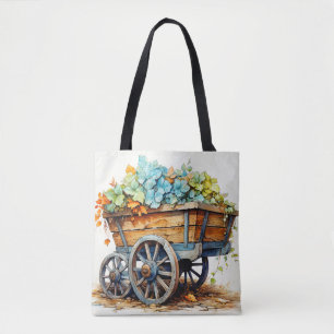 Schubkarre voll mit verschiedenen Wildblumen Tasche