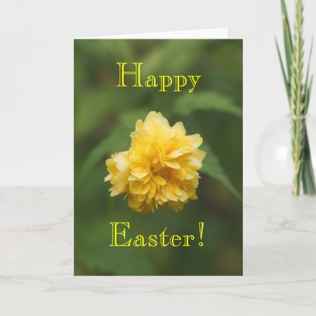 Schüchtern, glücklich Ostern! Feiertagskarte (Vorderseite)