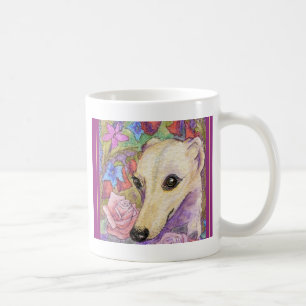 Schüchterne Blume Whippet Kaffeetasse