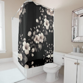 Schüchterner Hibiskus Duschvorhang