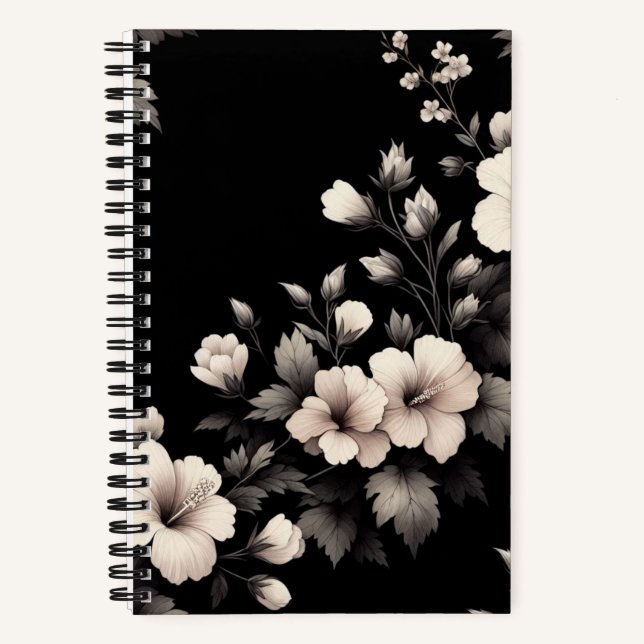 Schüchterner Hibiskus Notizbuch (Vorderseite)