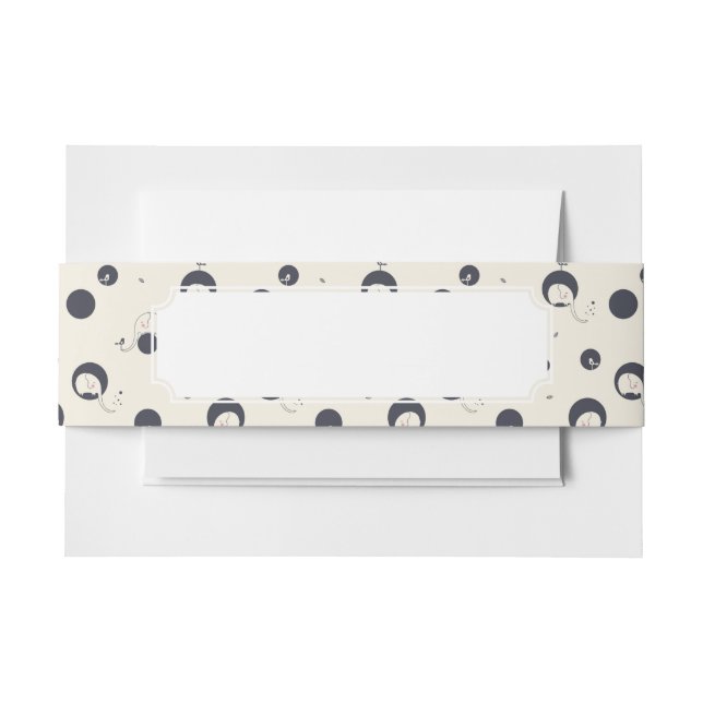 Schüchternes Elefant-Muster Einladungsbanderole (Vorderseite Beispiel)