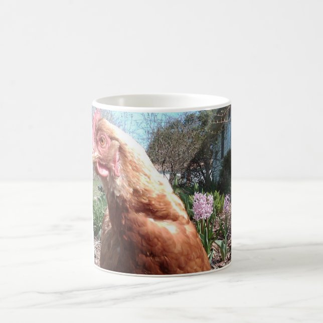 Schüchternes Huhn Kaffeetasse (Mittel)