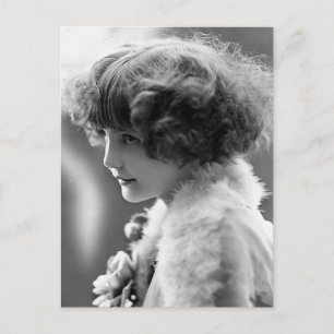 "Schüchternes Mädchen" Vintage-Fotografie Postkarte