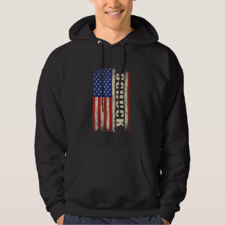 SCHUCK Nachname Shirt SCHUCK Name American Flag
