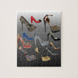 Schuh-fertigen hohe Heels-Collage besonders an
