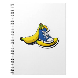 Schuh mit Bananen Notizblock