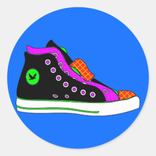 Schuh Runder Aufkleber