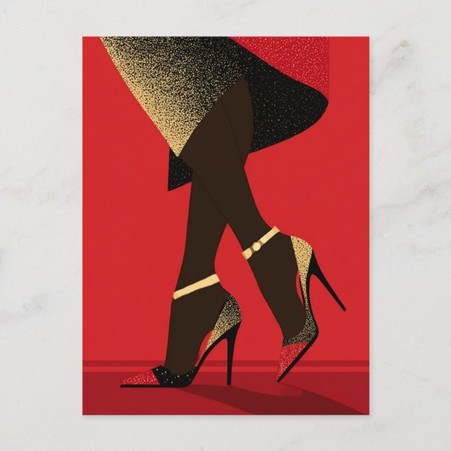 SCHUH SPIEL #4 POSTKARTE (Vorderseite)