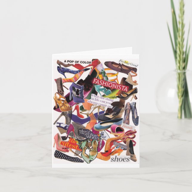 Schuh-Sucht Notecard Karte (Vorderseite)