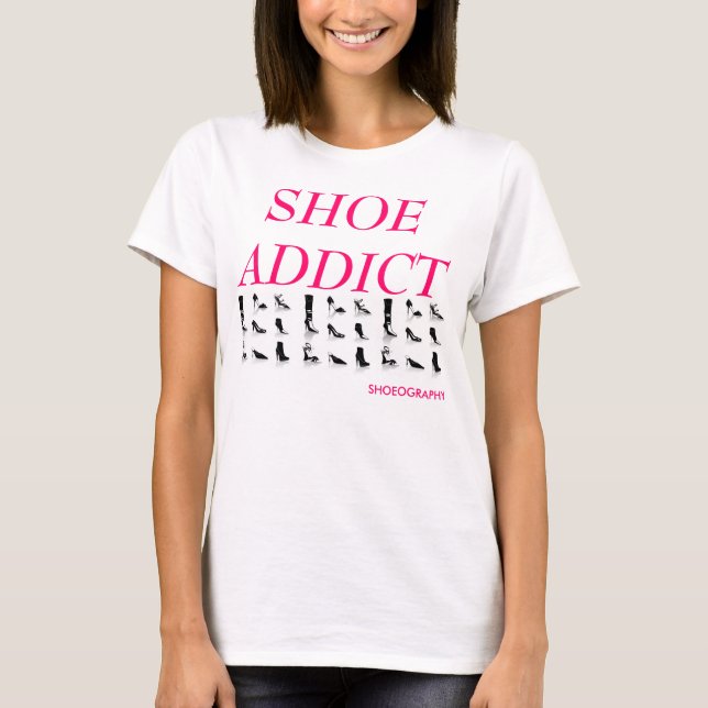 SCHUH-SÜCHTIG-T - SHIRT (Vorderseite)