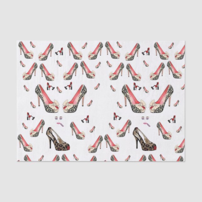 Schuhe aus dekorativem Papierpapier Seidenpapier (Vorderseite)