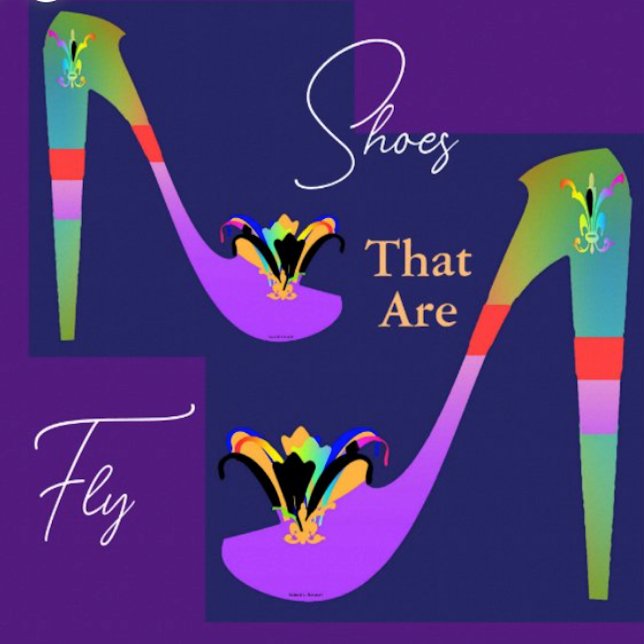 Schuhe, die Fliegen sind Poster (Fashion Poster for Mom)