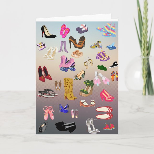 Schuhe Karte (Vorderseite)