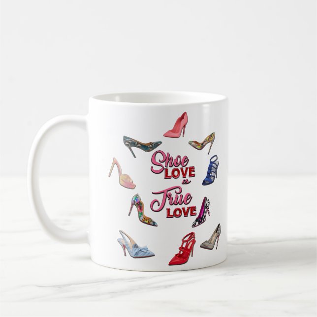 Schuhe mit hohen Absätzen, Stiletto Pumps Heels Kaffeetasse (Links)