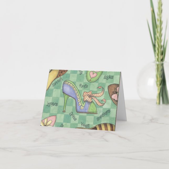 Schuhe - Note Card Karte (Vorderseite)