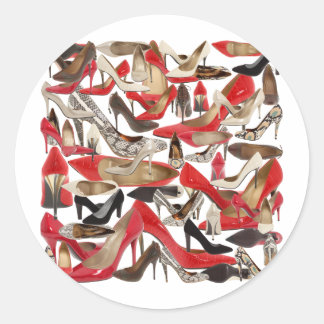 Schuhe Runder Aufkleber