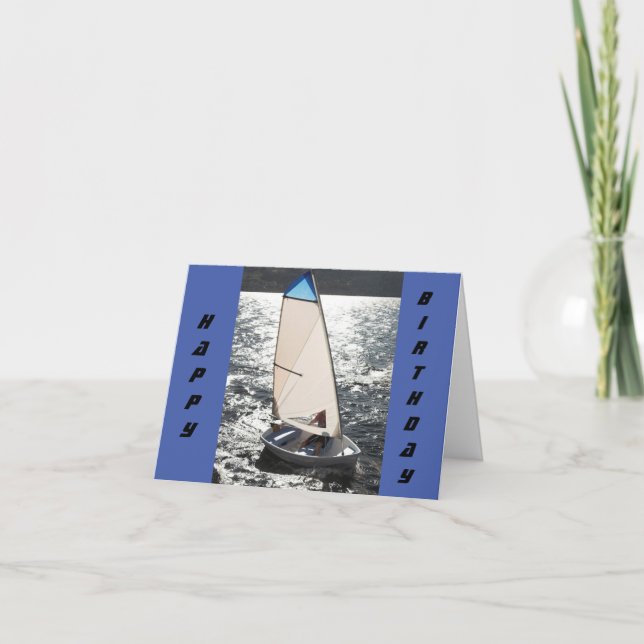 **SCHUHE SEGELN VORBEI** AM GEBURTSTAG KARTE (Vorderseite)