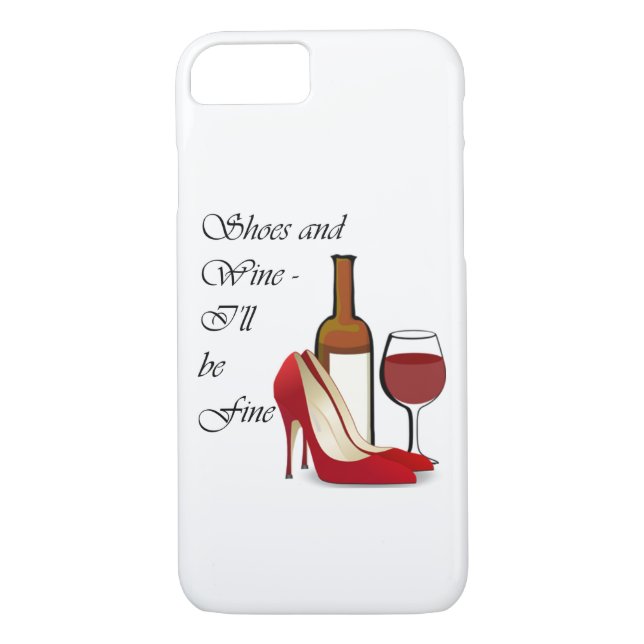 Schuhe und Wein iPhone Fall Case-Mate iPhone Hülle (Rückseite)
