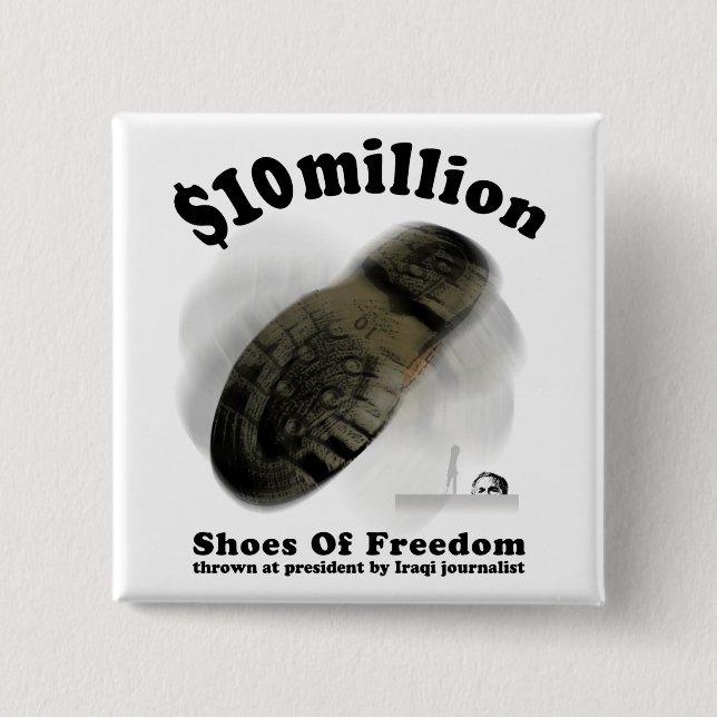 SCHUHE VON FREIHEIT Knopf Button (Vorderseite)