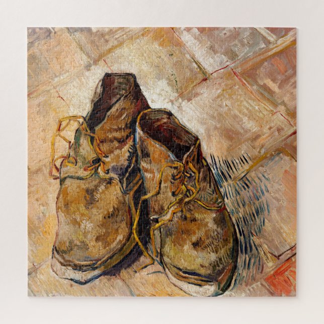 Schuhe von Van Gogh Gemälde Art (Vertikal)