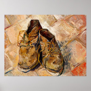 Schuhe von Van Gogh Gemälde Art Poster