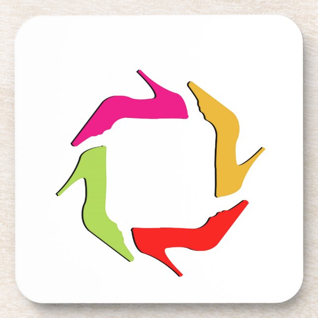 Schuhgrafik Getränkeuntersetzer (Vorderseite)