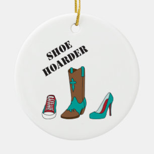 Schuhhalter Keramik Ornament