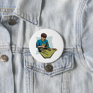Schuhreparatur Schuhmacher Vintage Schuhmacher Button