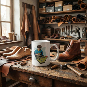 Schuhreparatur Schuhmacher Vintage Schuhmacher Kaffeetasse