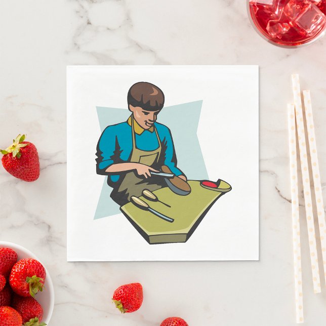 Schuhreparatur Schuster Vintager Schuhmacher Serviette (Von Creator hochgeladen)