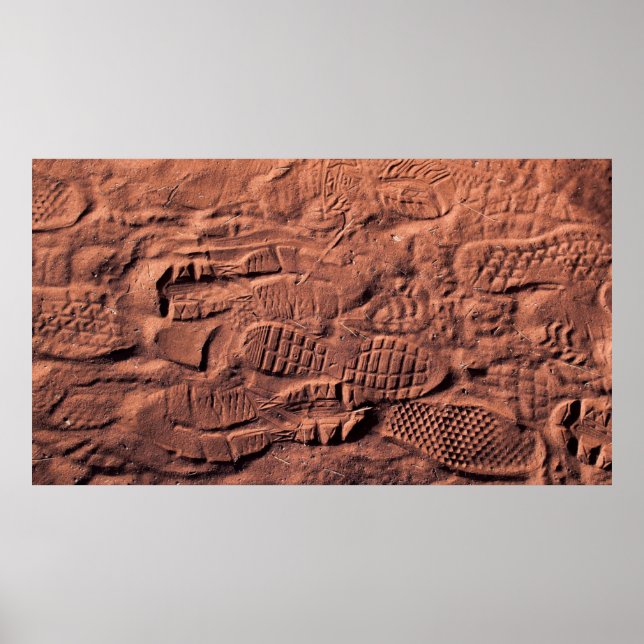 Schuhspur Poster (Vorne)