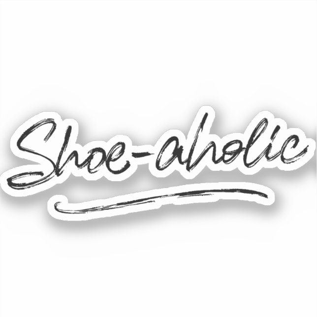 Schuhsüchtige Aufkleber (Vorderseite)
