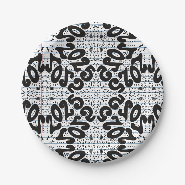 Schulabbruch für immer verlorenes Blatt Pappteller (Vorderseite)