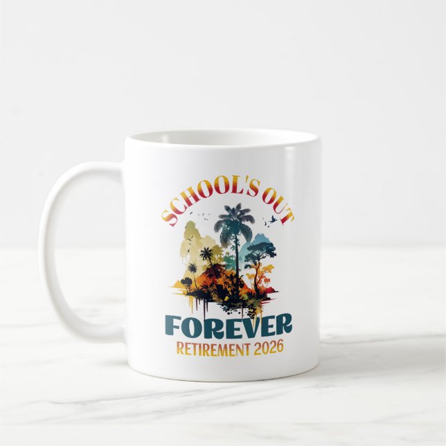 Schulabbruch für Lehrer 2026 Kaffeetasse (Links)