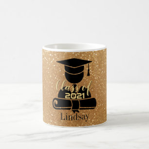 Schulabgänger - Klasse von 20XX - GoldGlitzer Kaffeetasse